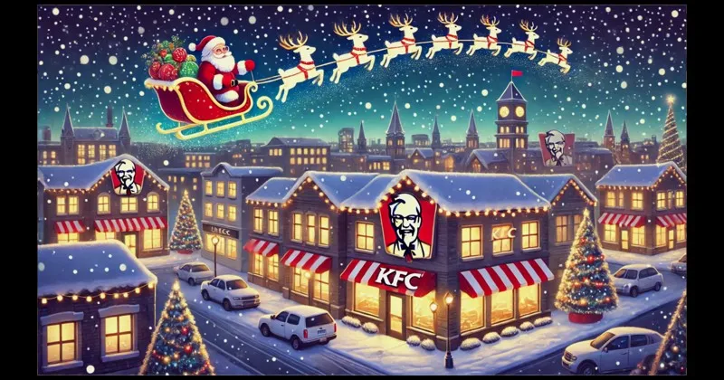 KFCのクリスマスメニュ-