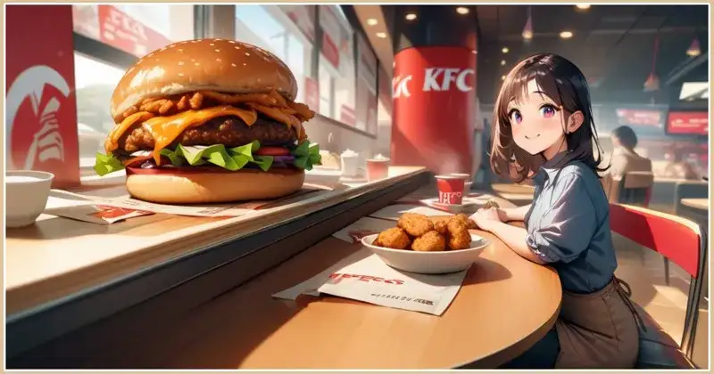 ケンタッキー_KFCの食事シーン