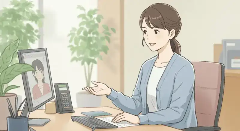 支払い方法について相談する日本人利用者