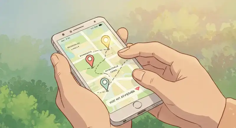 スマホで最安ガス業者を検索する様子