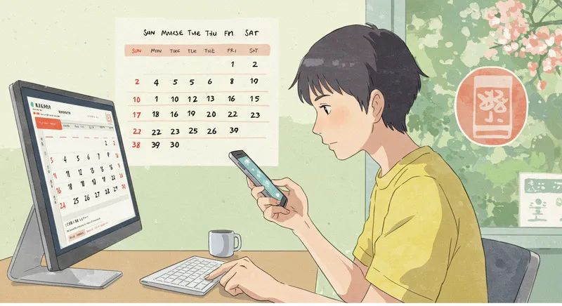 パソコンで調べる人