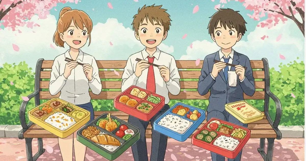 おすすめ弁当を囲むランチタイム2025-05-05 12-42-33