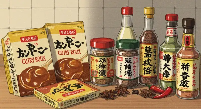 異国の調味料とカレールーの組み合わせ