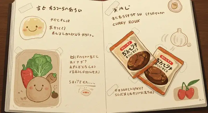ユーザーのレシピメモとカレールー