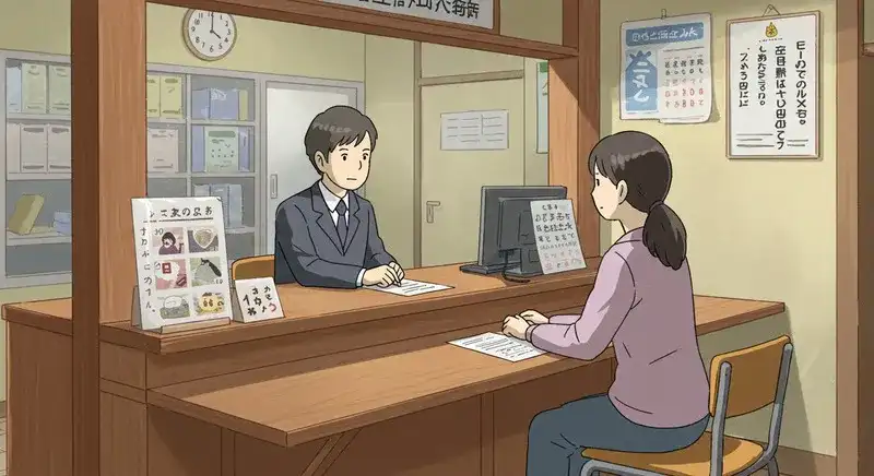 フィットットの契約の相談をする女性