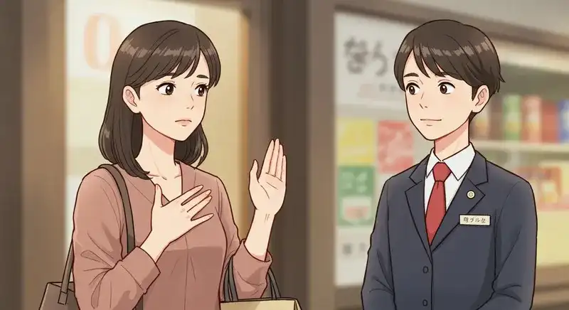 勧誘があっても断るという意思の来場者の様子