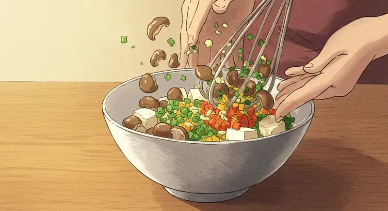 なめこと食材の組み合わせ調理