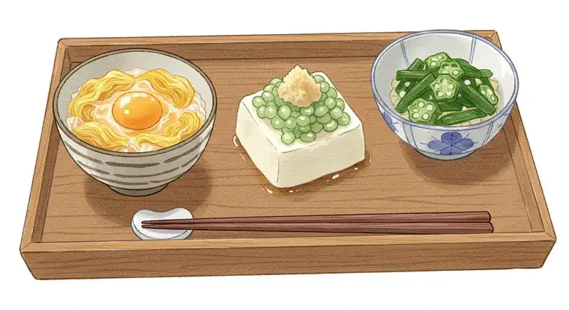 ぬめりを活かした副菜と丼料理