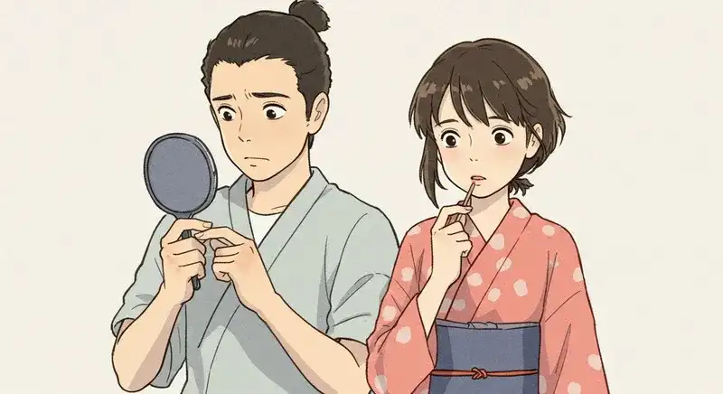 口臭を気にする男女のイメージ