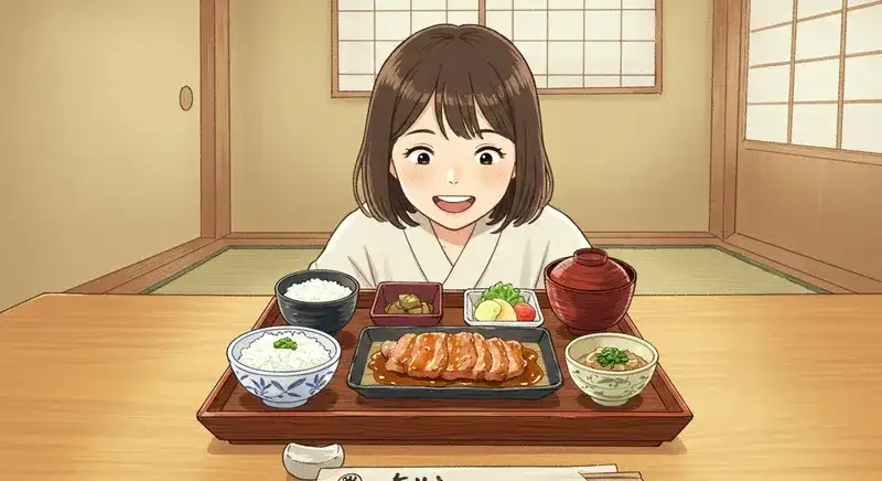 昼の光の中に並んだ5つの定食