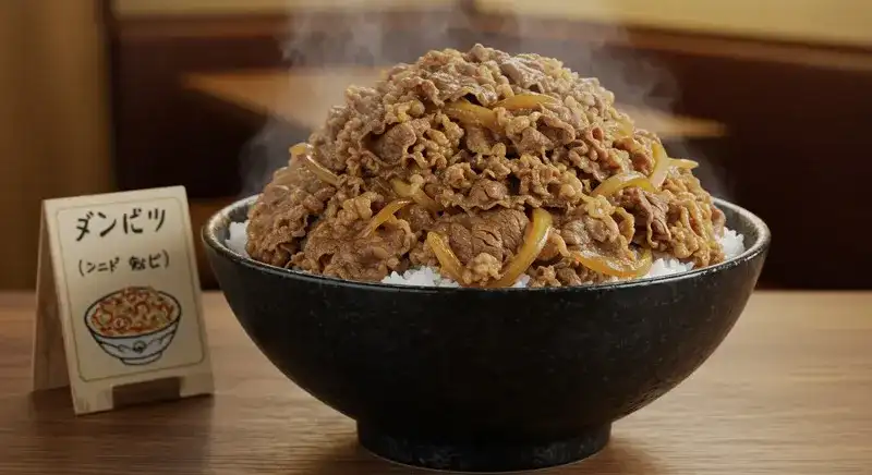 山盛りのキング牛丼