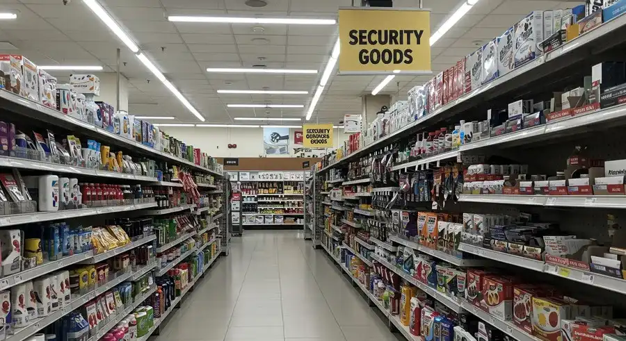 ダイソー店内での防犯ステッカー売り場の探し方。