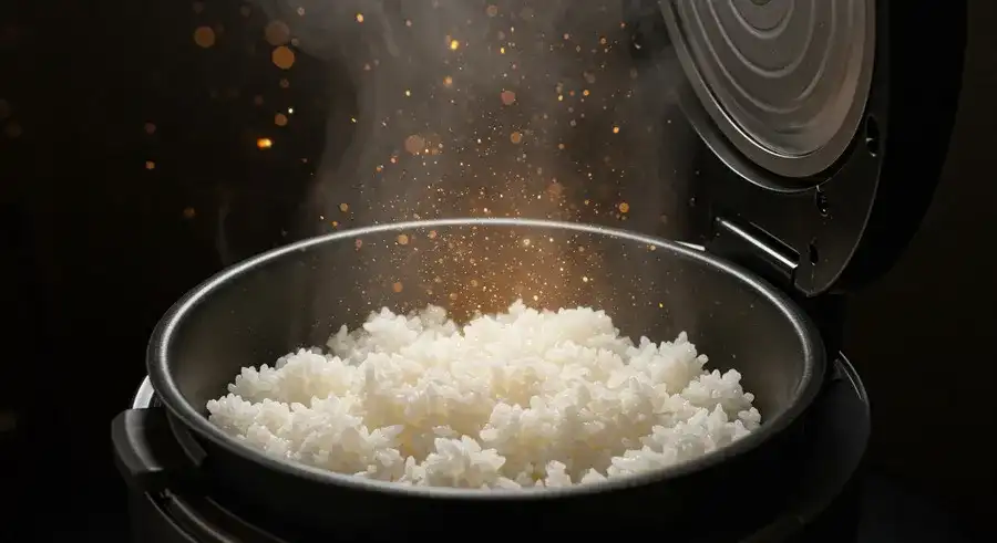 業務スーパーの米を裏ワザで美味しく炊くイメージ